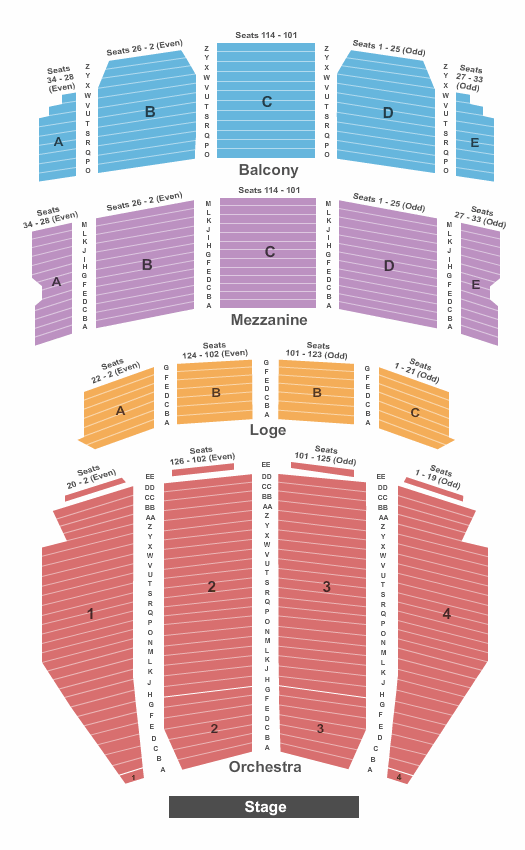 Ohio Theatre Wicked Seating Chart